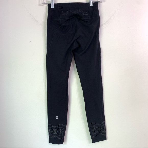 NWT Sweaty Betty Power Laser Cut
7/8 Workout Black Leggings Size 0 - Picture 4 of 11